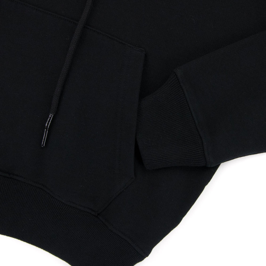 Off White Acrylic Arrow Over Hooded Sweatshirt Black Fuchsia
