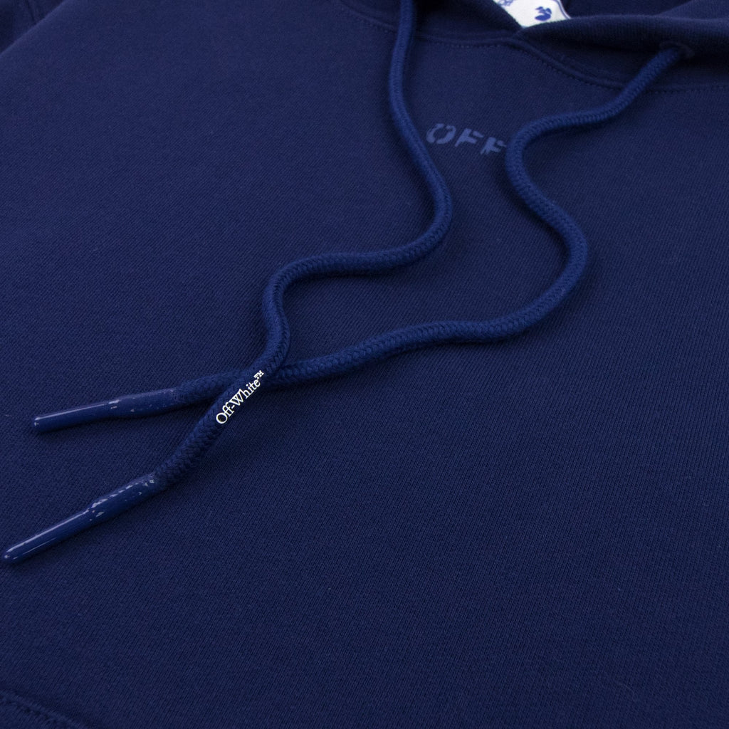 Off White Rubber Arrow Slim Hoodied Sweatshirt Blue/blue