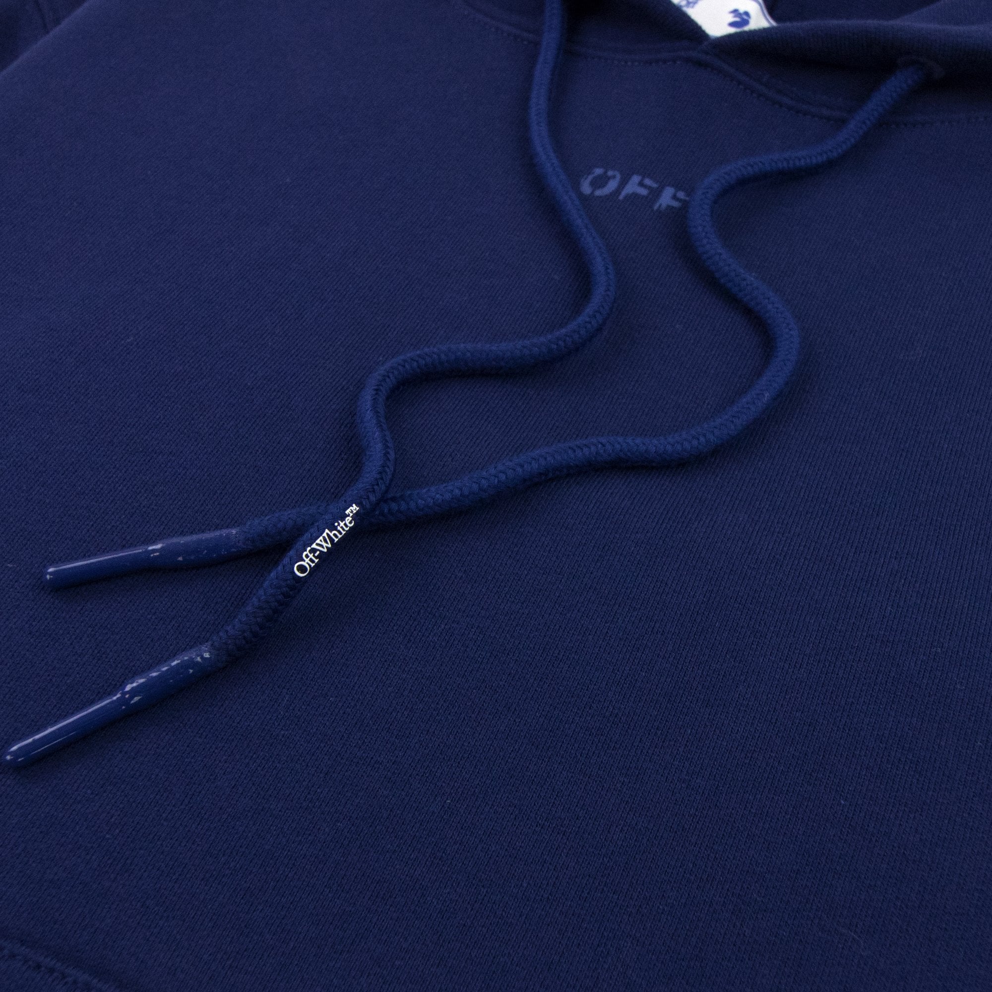 Off White Rubber Arrow Slim Hoodied Sweatshirt Blue/blue