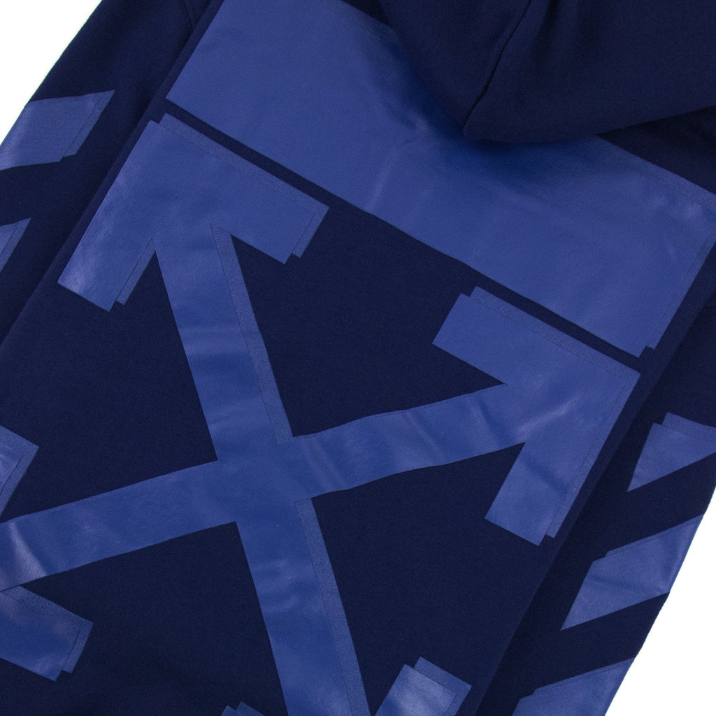 Off White Rubber Arrow Slim Hoodied Sweatshirt Blue/blue