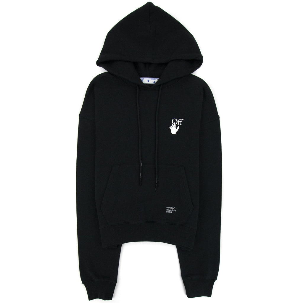 Off White Carav Arrow Hooded Sweatshirt Black/white