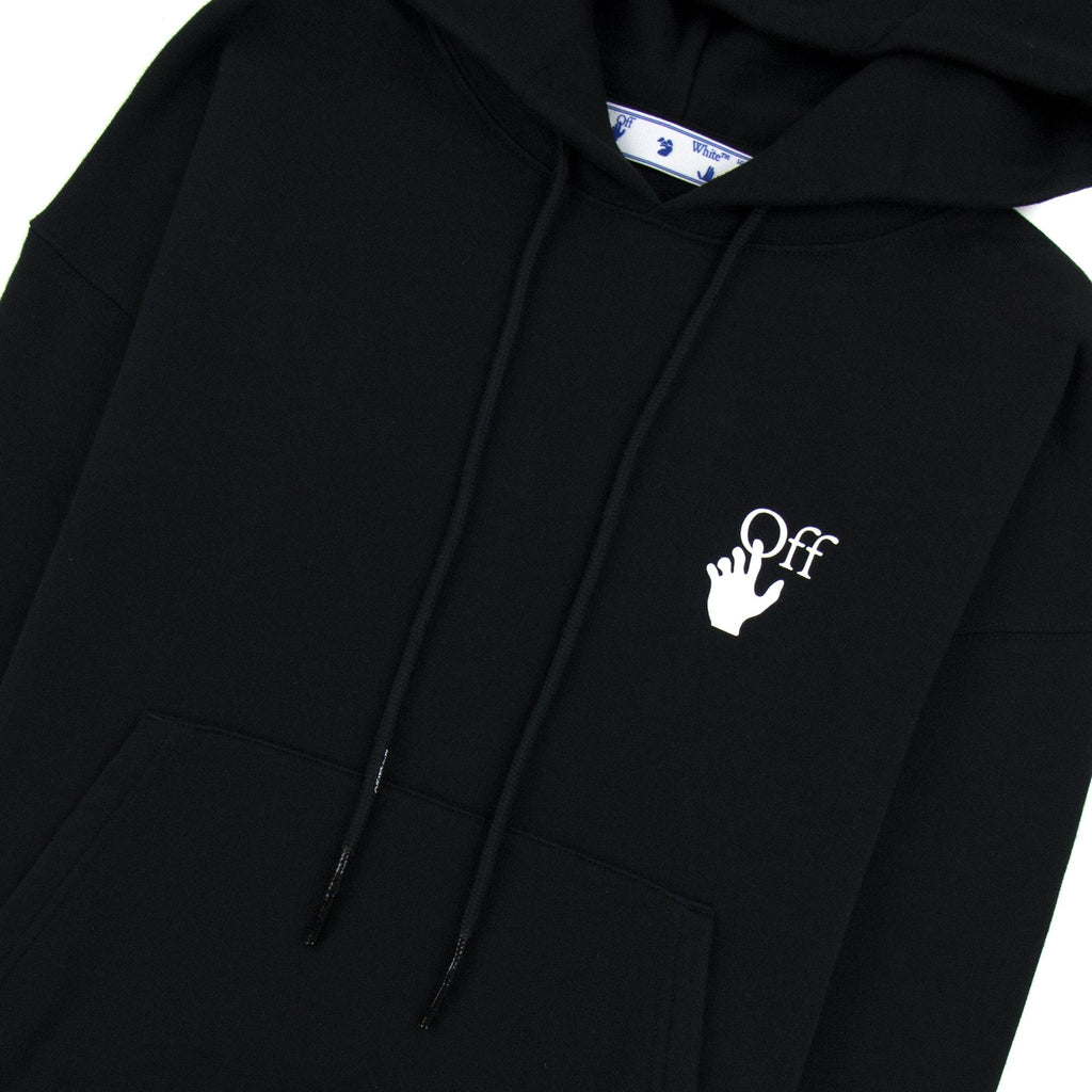 Off White Carav Arrow Hooded Sweatshirt Black/white