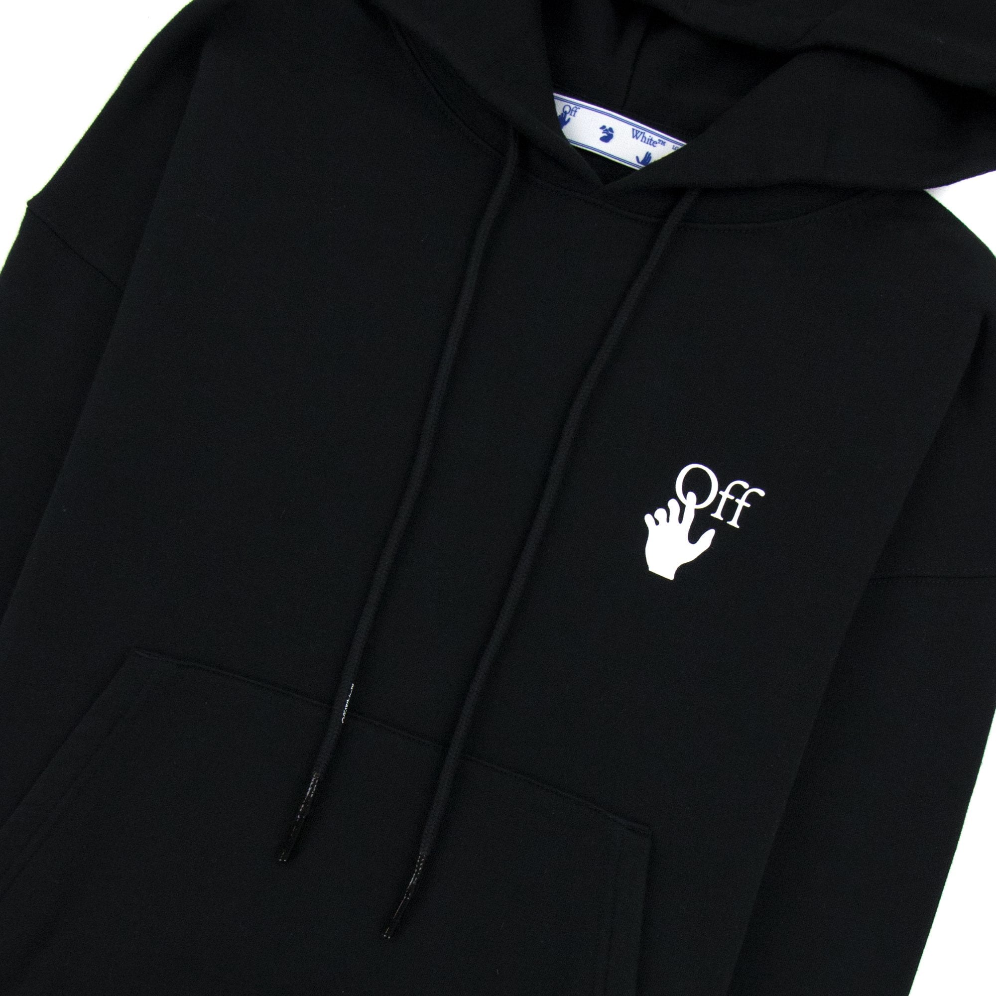 Off White Carav Arrow Hooded Sweatshirt Black/white