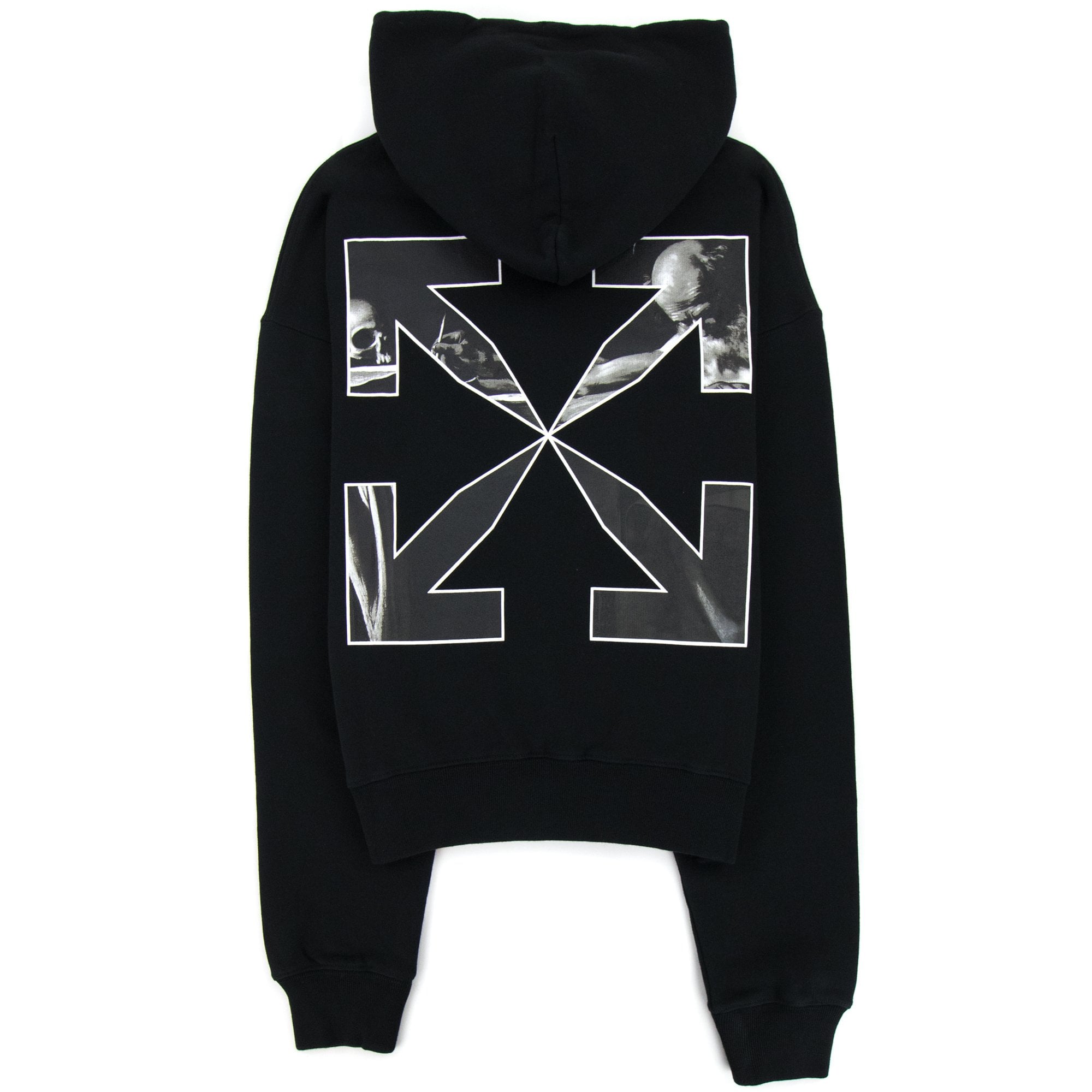 Off White Carav Arrow Hooded Sweatshirt Black/white