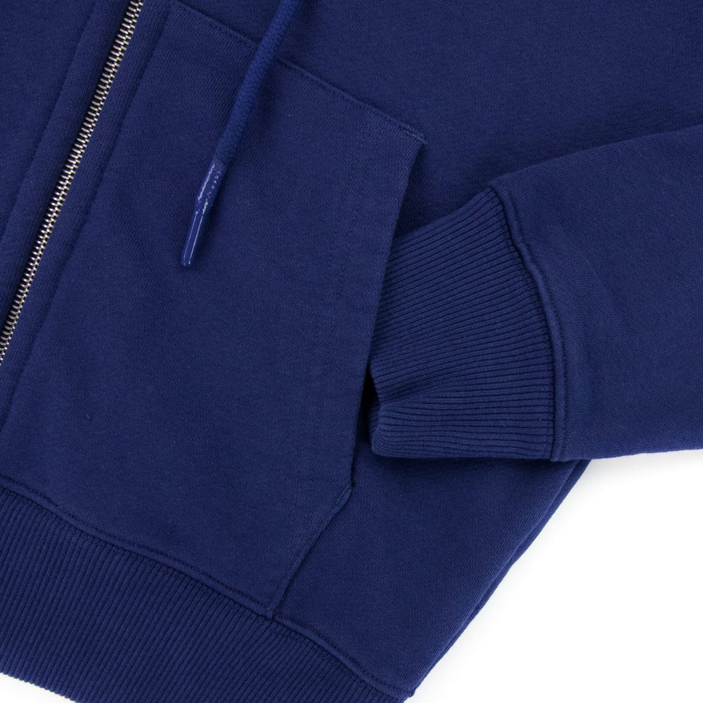 Off White Ow Arrow Logo Slim Zip Up Sweatshirt Blue/white