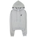 Off White Degrade Arrow Over Hoodied Sweatshirt Melange Grey