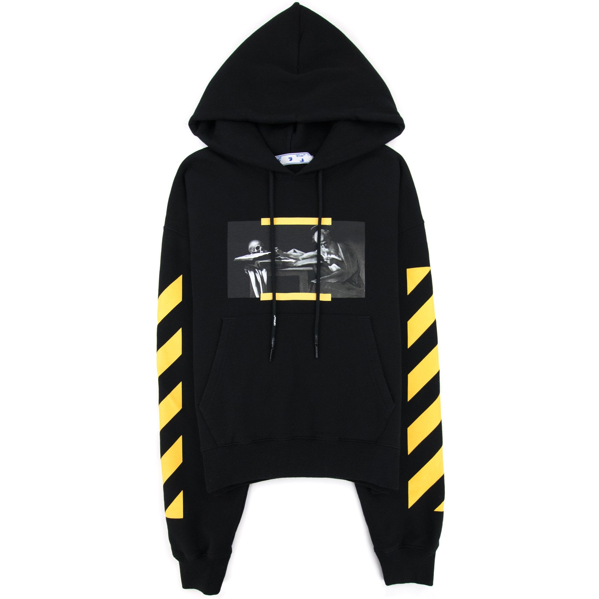 Off White Carav Painting Over Hooded Sweatshirt Multi