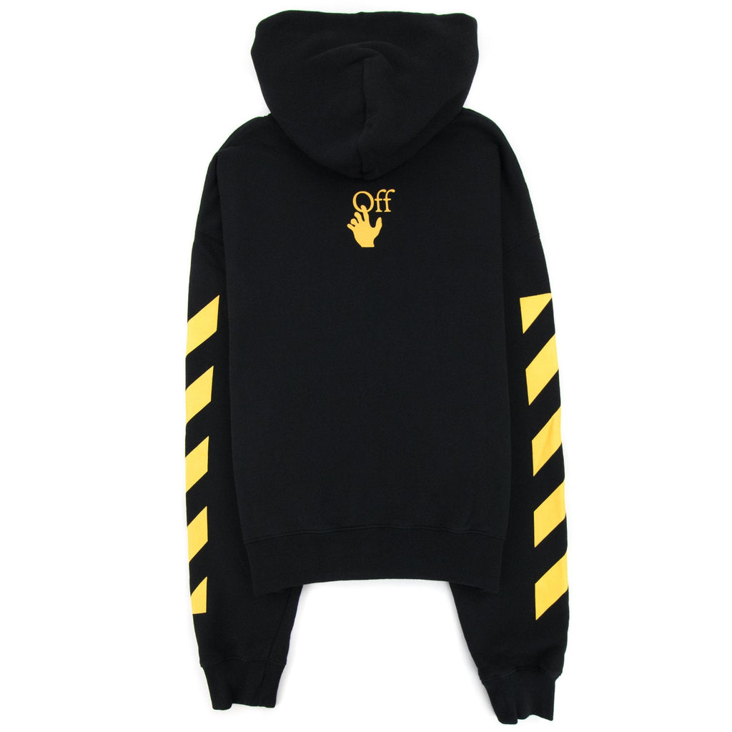 Off White Carav Painting Over Hooded Sweatshirt Multi