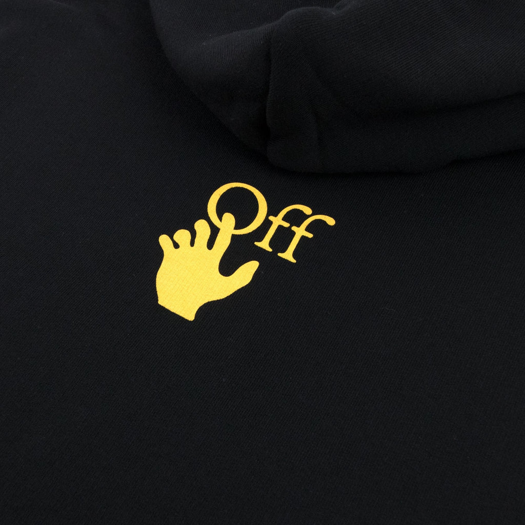 Off White Carav Painting Over Hooded Sweatshirt Multi