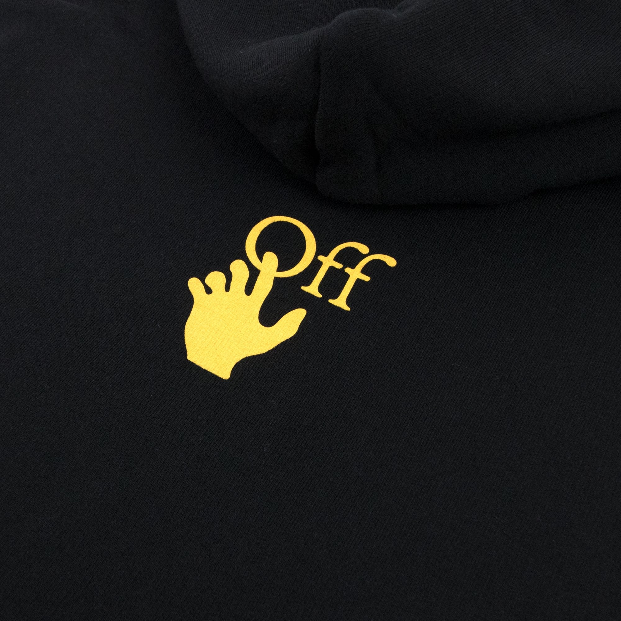 Off White Carav Painting Over Hooded Sweatshirt Multi