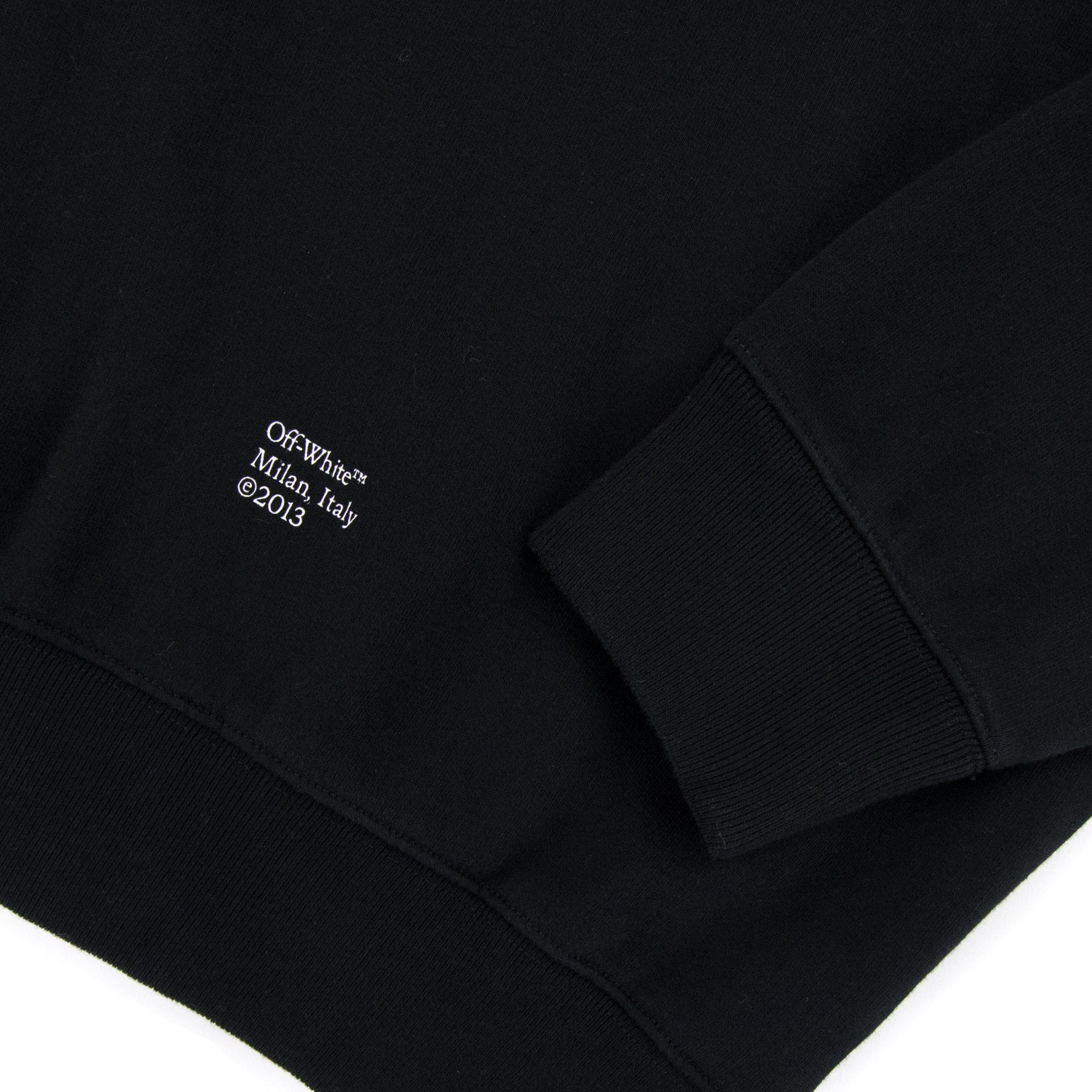Off White Carav Arrow Skate Crewneck Sweatshirt Black/white