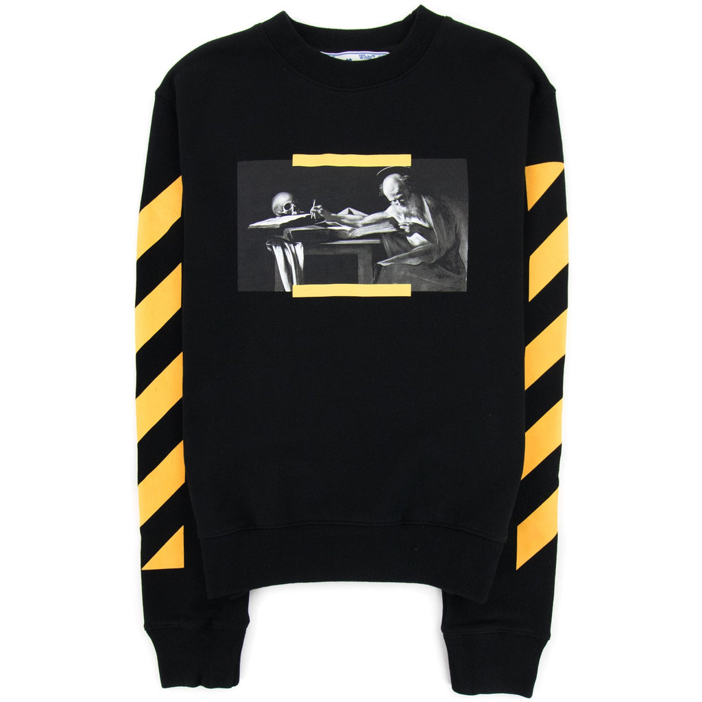 Off White Carav Painting Slim Crewneck Sweatshirt Multi