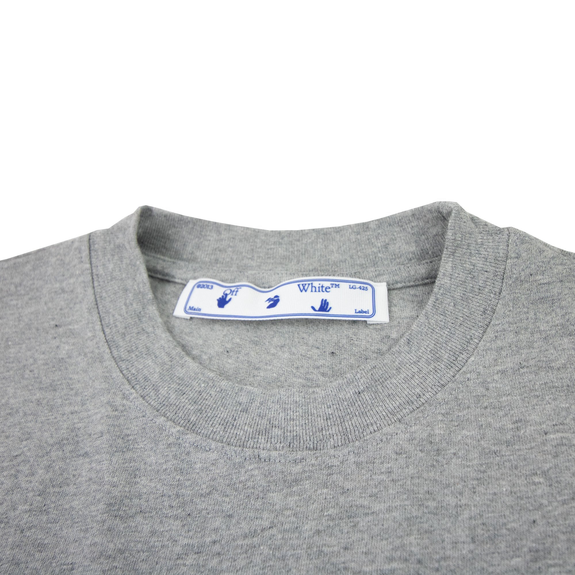 Off White Degrade Arrow S/s Over T Shirt Melange Grey