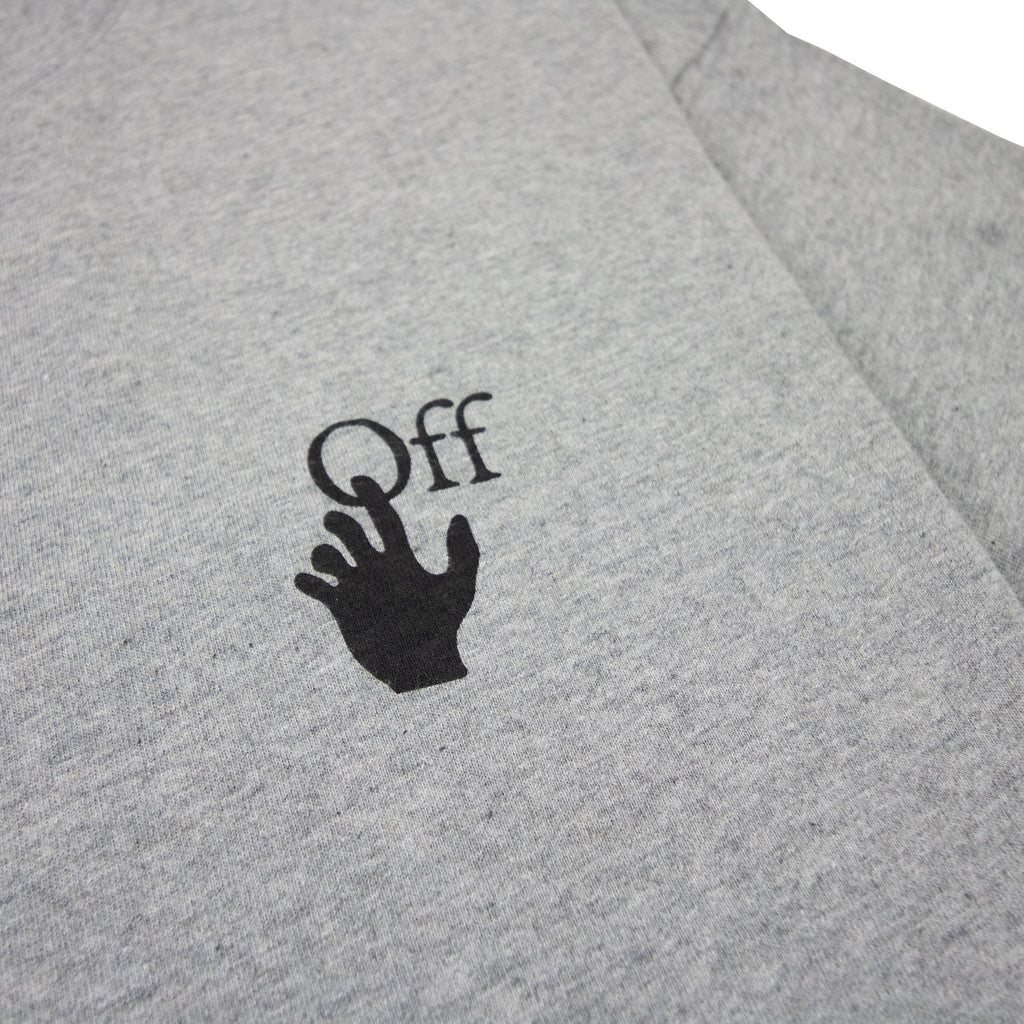 Off White Degrade Arrow S/s Over T Shirt Melange Grey