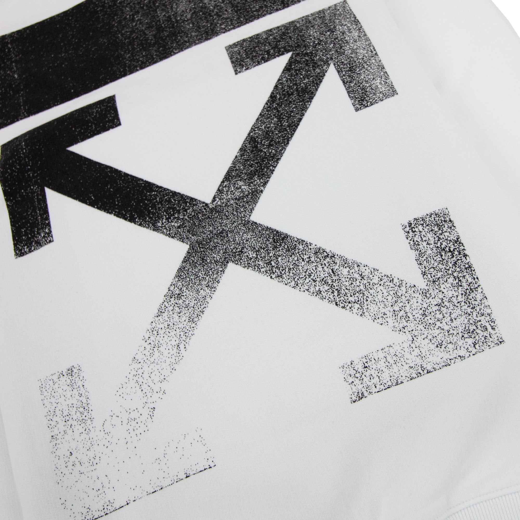 Off White Degrade Arrow Slim Crewneck Sweatshirt White/black