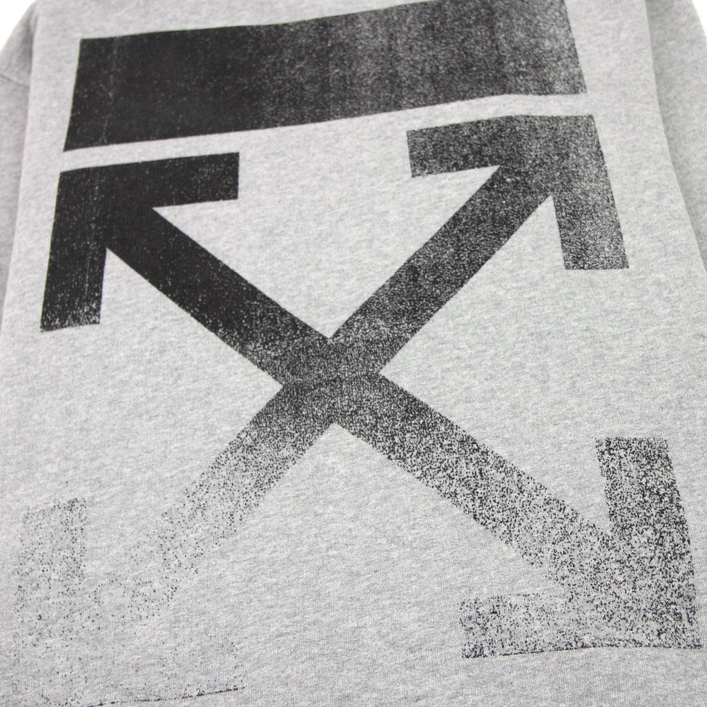Off White Degrade Arrow Slim Crewneck Sweatshirt Melange Grey