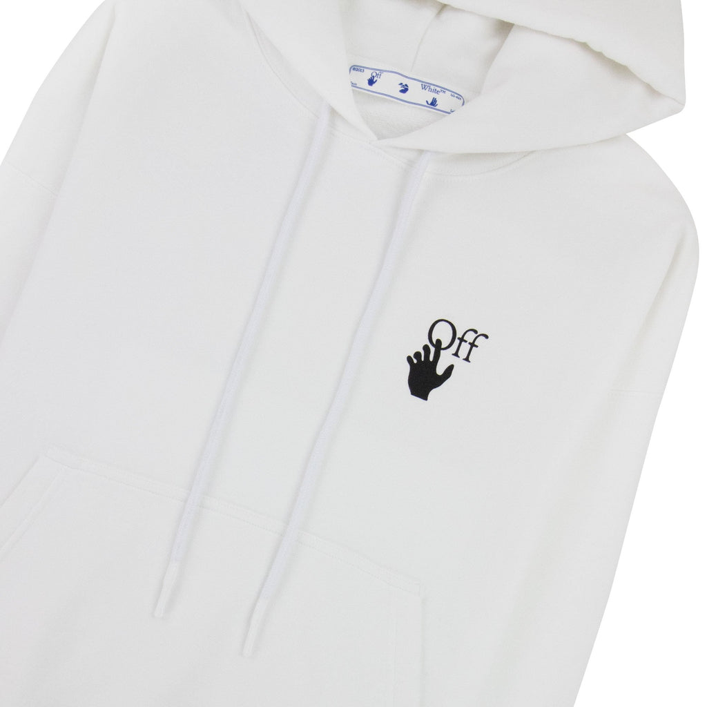 Off White Bubble Arrow Skate Hoodie White/black