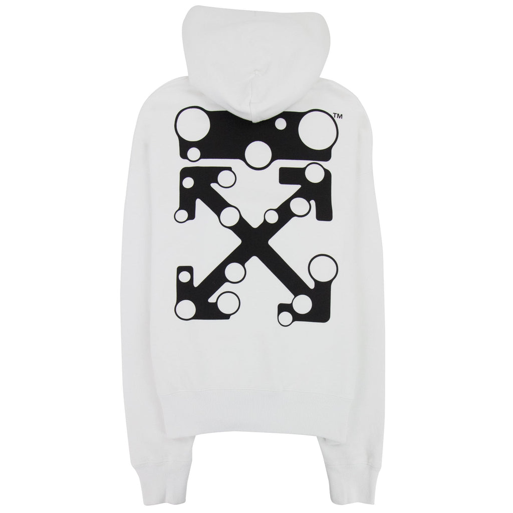 Off White Bubble Arrow Skate Hoodie White/black