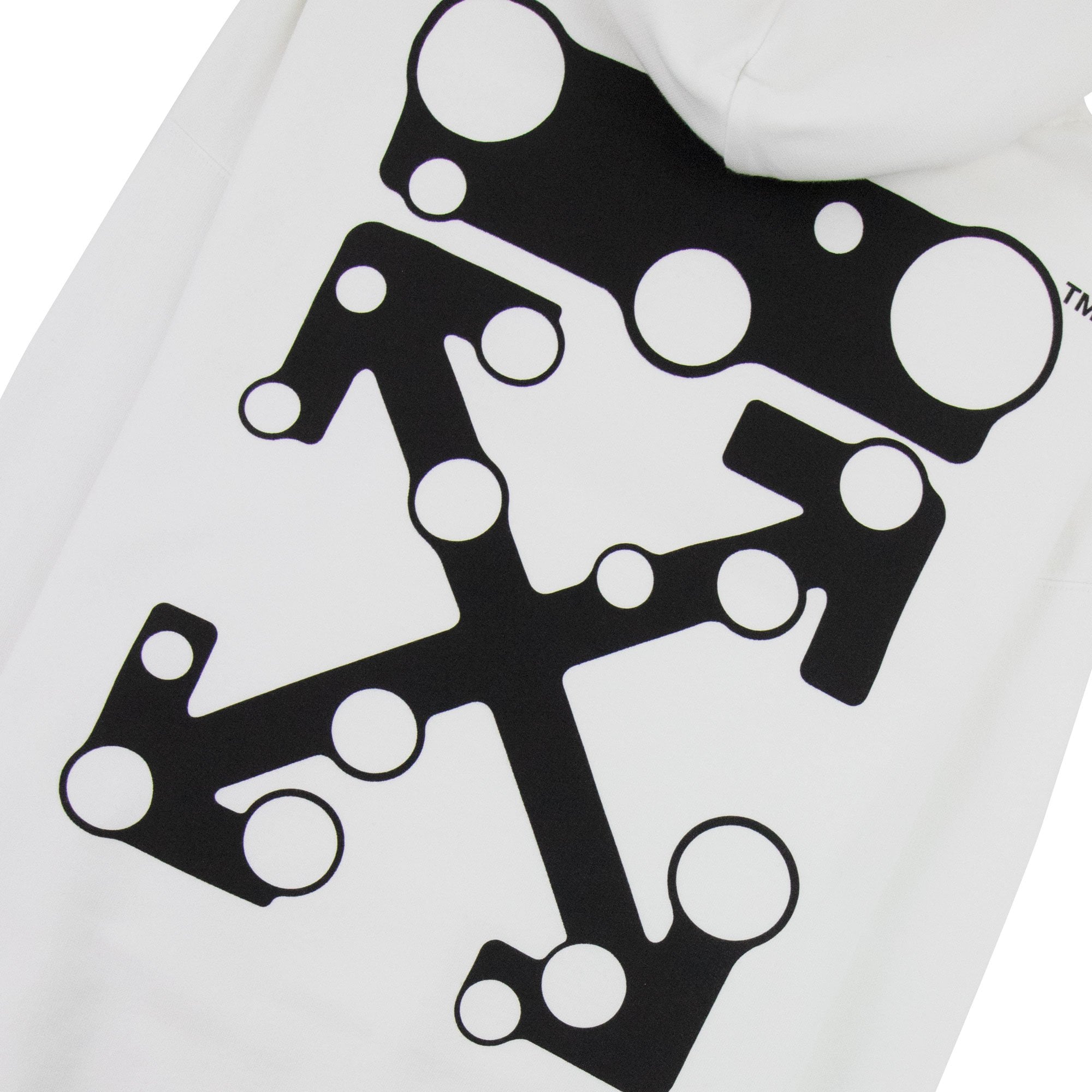 Off White Bubble Arrow Skate Hoodie White/black