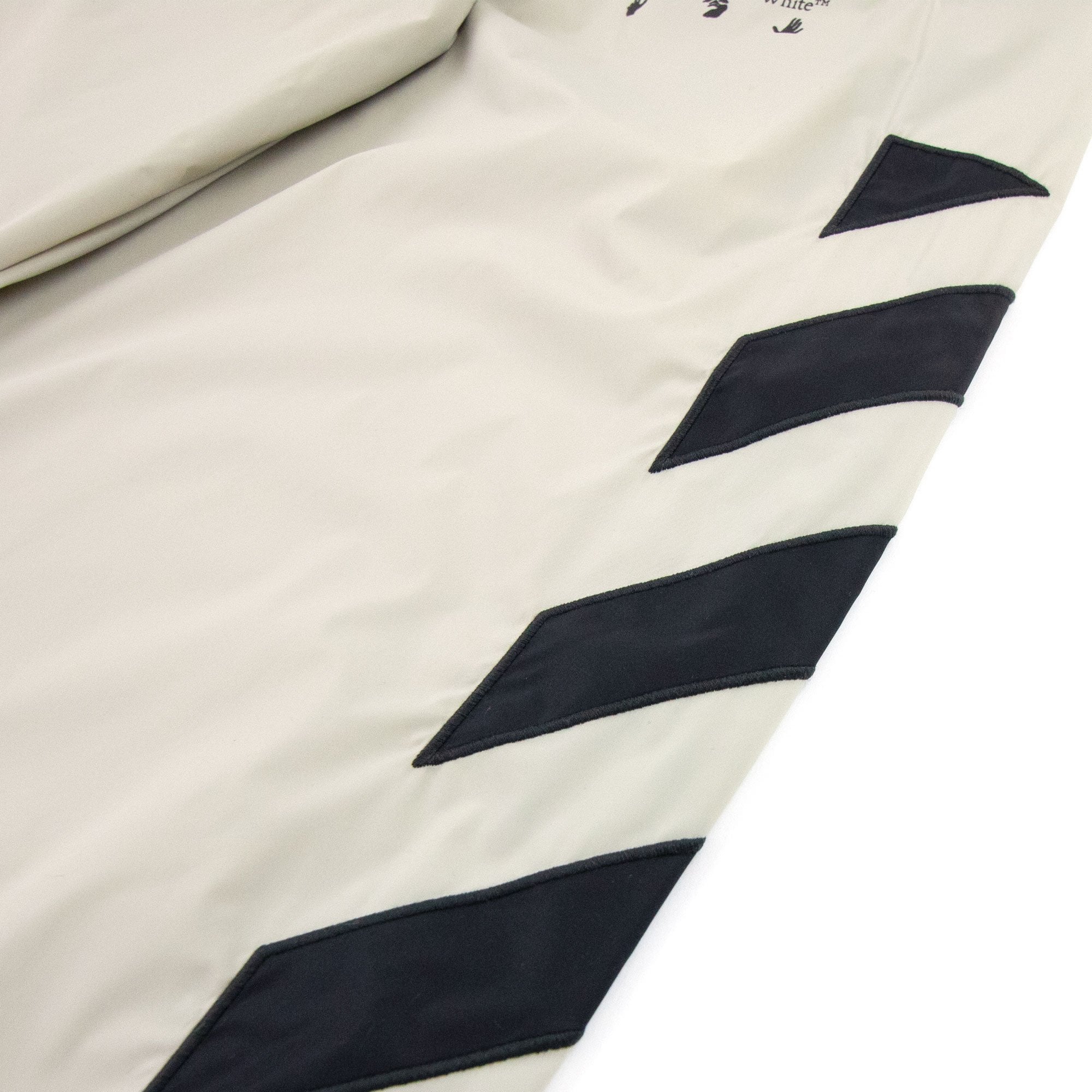 Off-White Off White Diag Nylon Track Pants Stone/black - MEN from