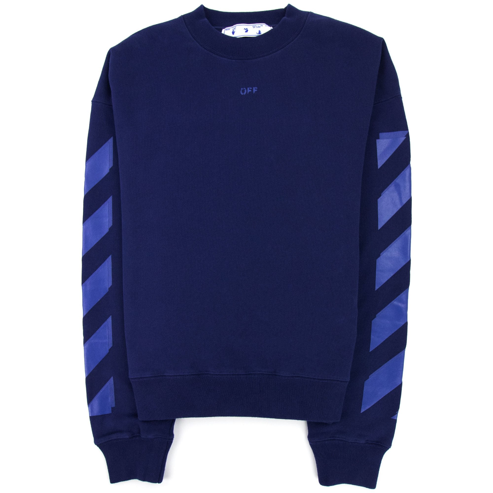 Off White Rubber Arrow Skate Crewneck Sweatshirt Blue