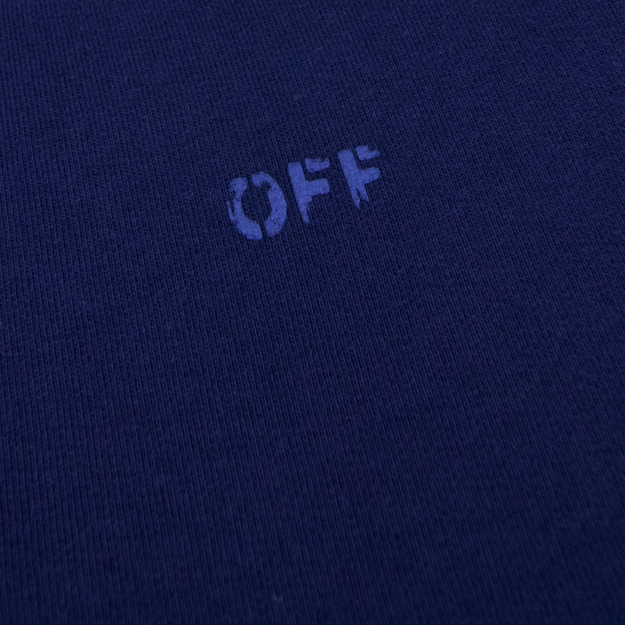 Off White Rubber Arrow Skate Crewneck Sweatshirt Blue