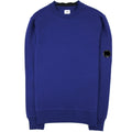 Cp Company Diagonal Raised Fleece Lens Crew Sweatshirt Blue 878