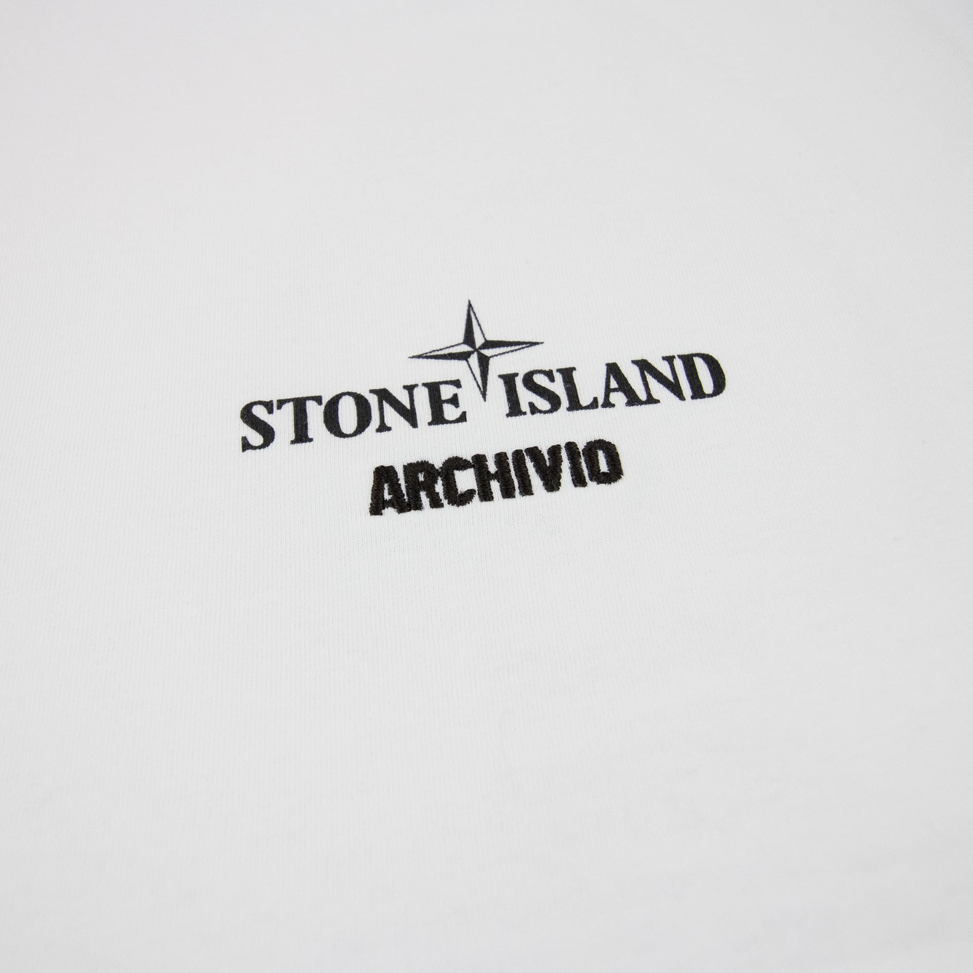 Stone Island Archivio Print T Shirt White V0001