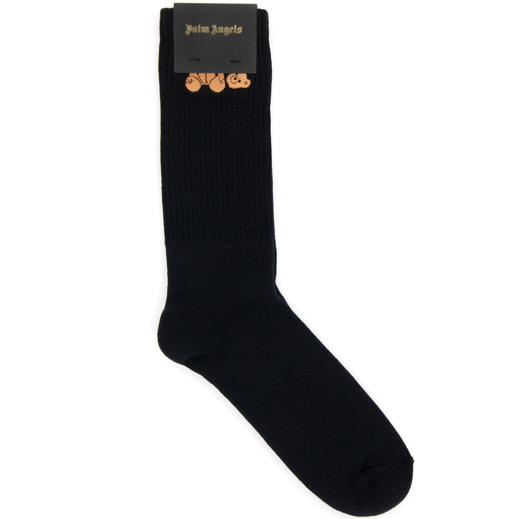 Palm Angels Bear Logo Socks Black/brown