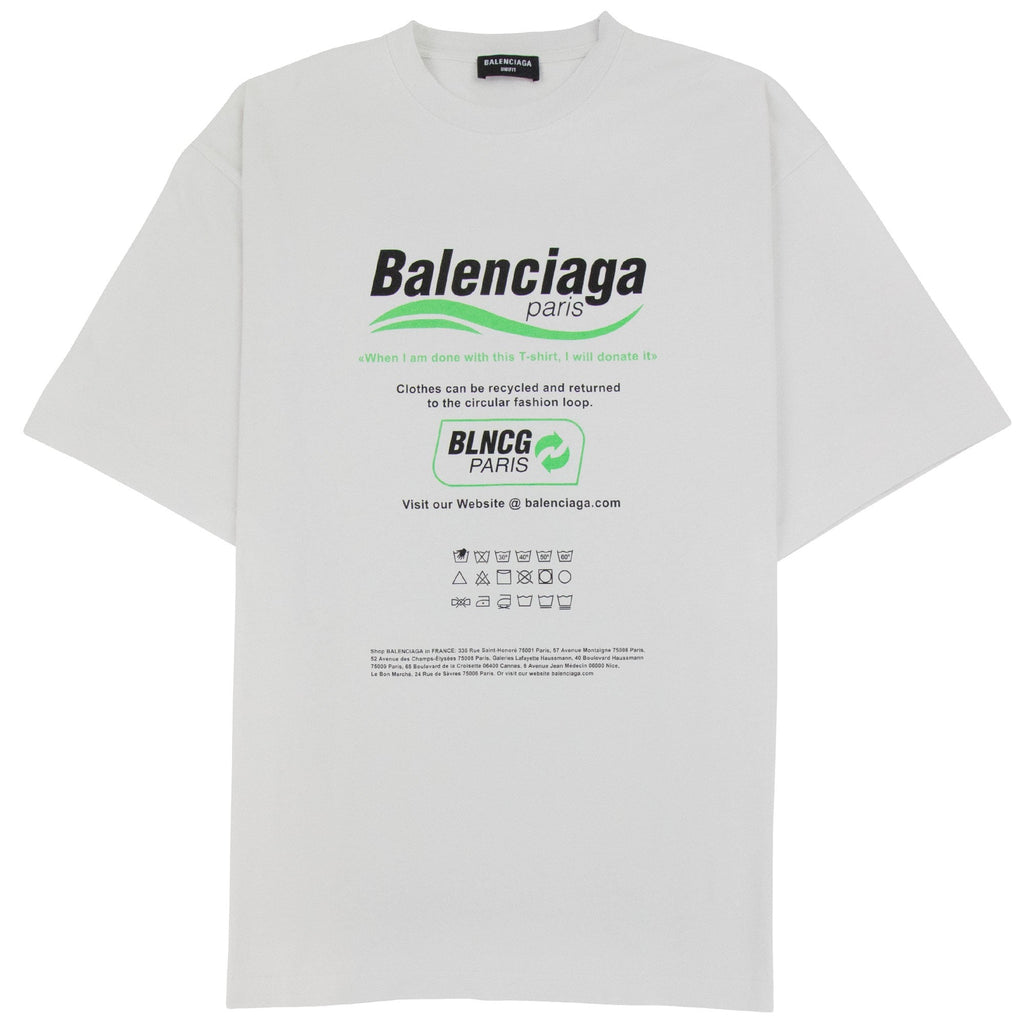 Balenciaga Dry Cleaning Boxy T-shirt White
