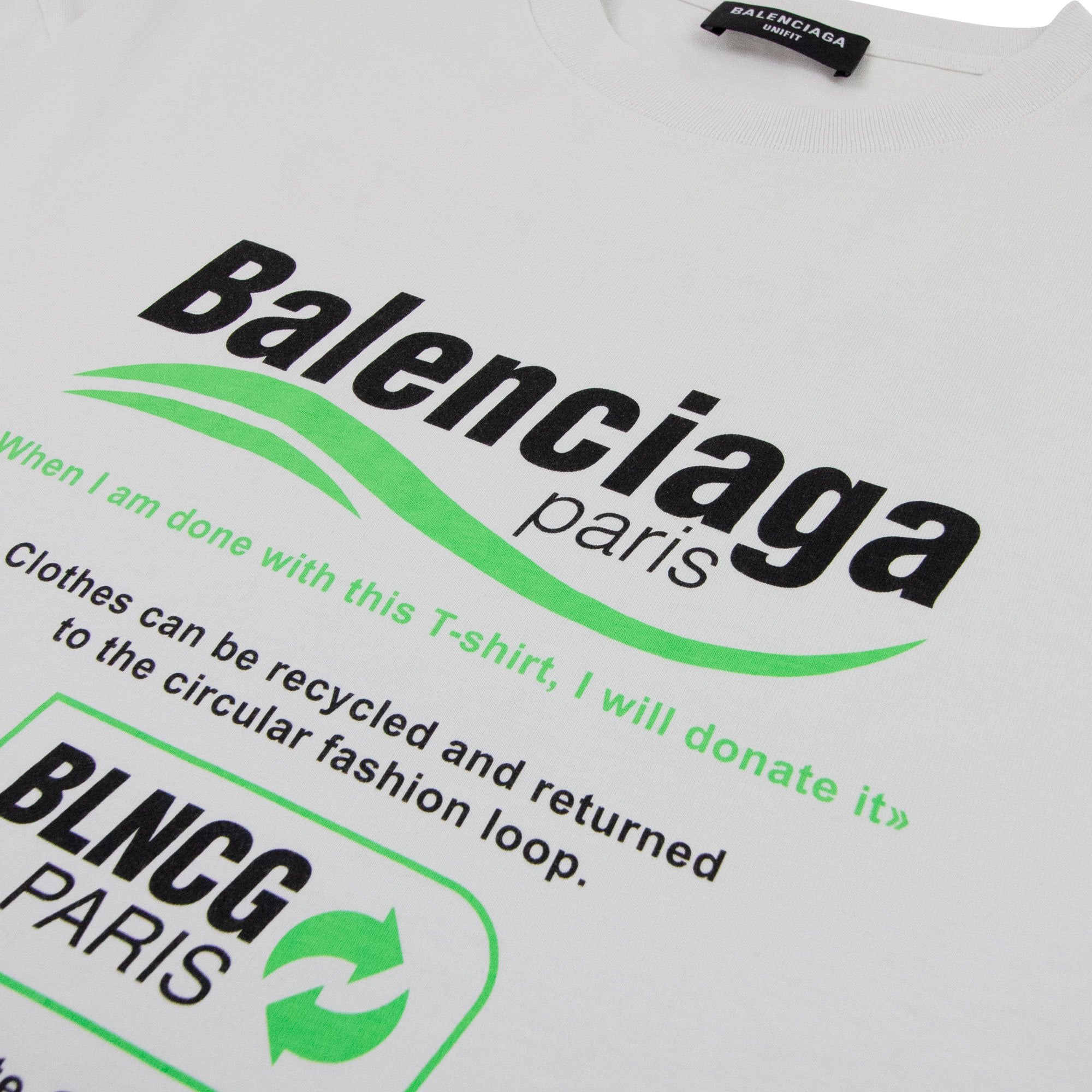 Balenciaga Dry Cleaning Boxy T-shirt White
