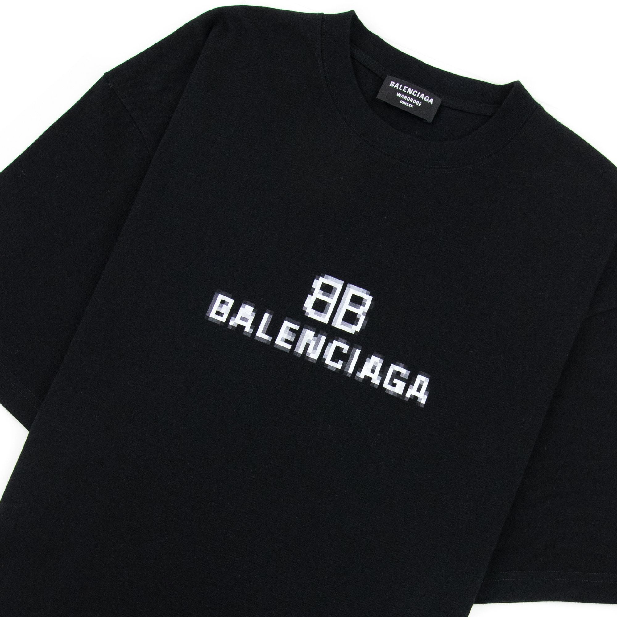 Balenciaga Bb Pixel T-shirt Black - MEN from Onu UK