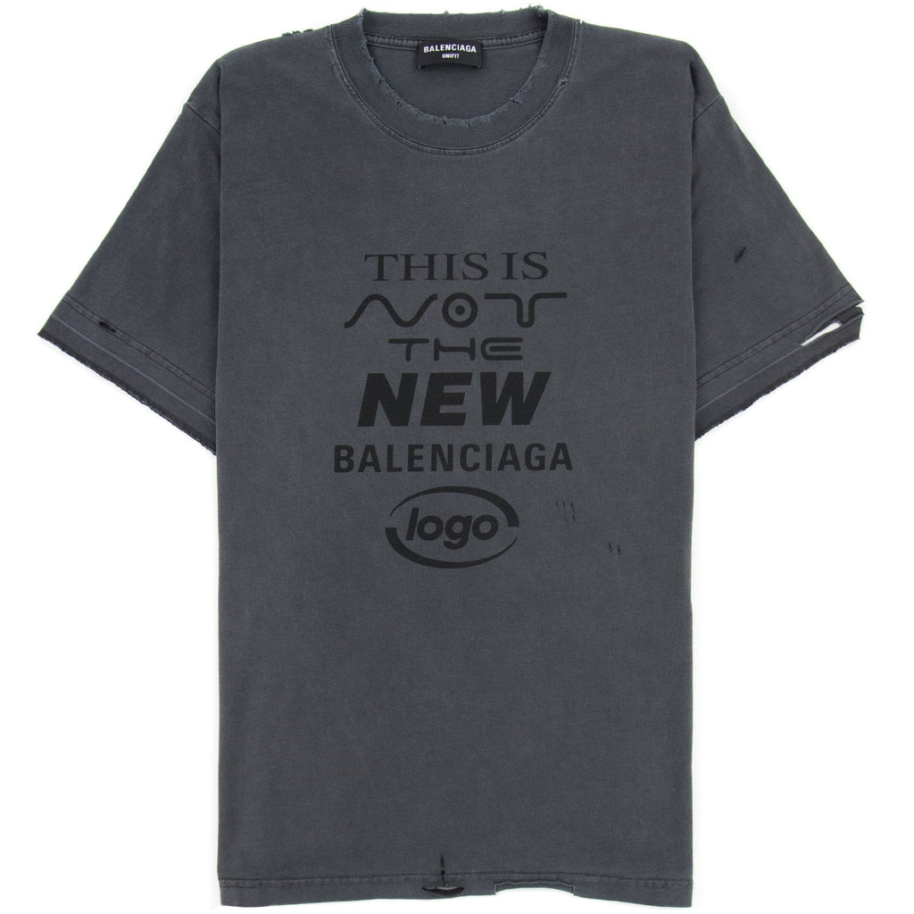 Balenciaga This Is Not The New T-shirt Dark Grey