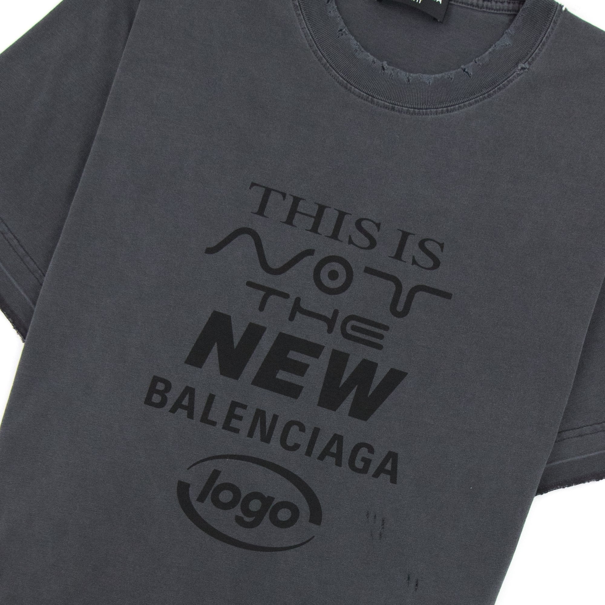Balenciaga This Is Not The New T-shirt Dark Grey