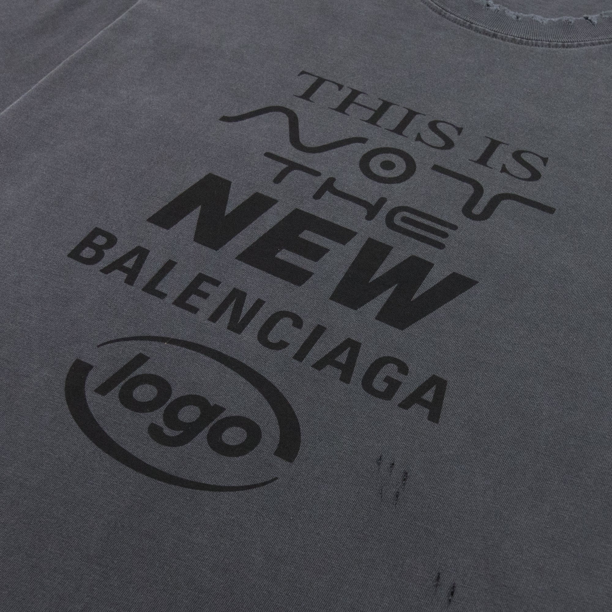 Balenciaga This Is Not The New T-shirt Dark Grey
