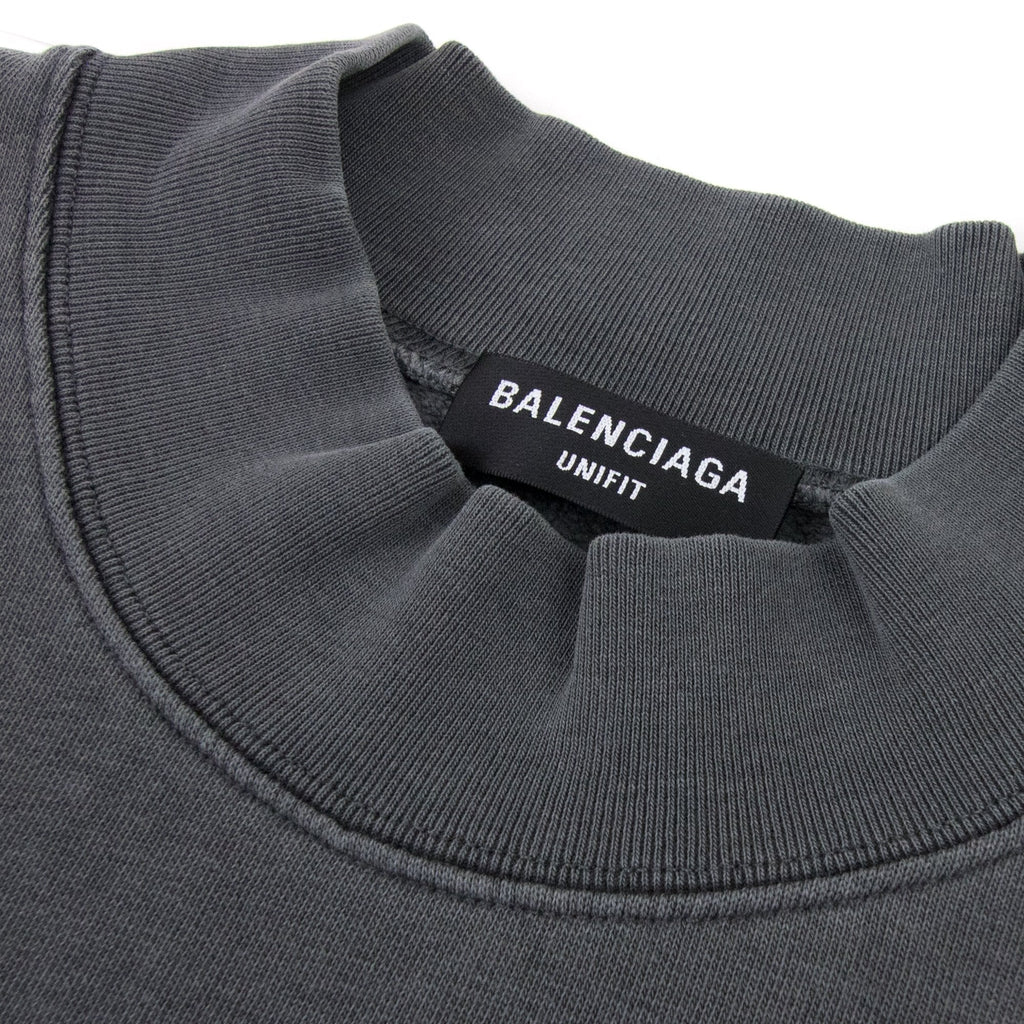 Balenciaga This Is Not The New Logo Sweat Dark Grey