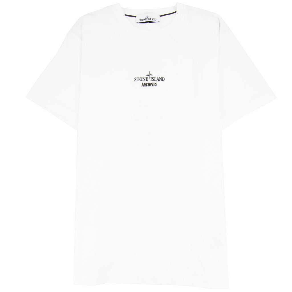 Stone Island Archivio Print T Shirt White V0001
