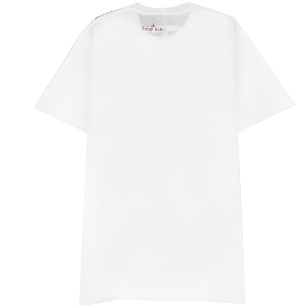 Stone Island Printed Logo T Shirt White V0001