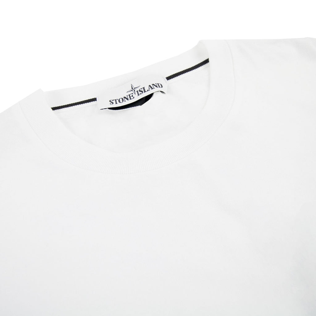 Stone Island Pocket Logo T Shirt White V0001