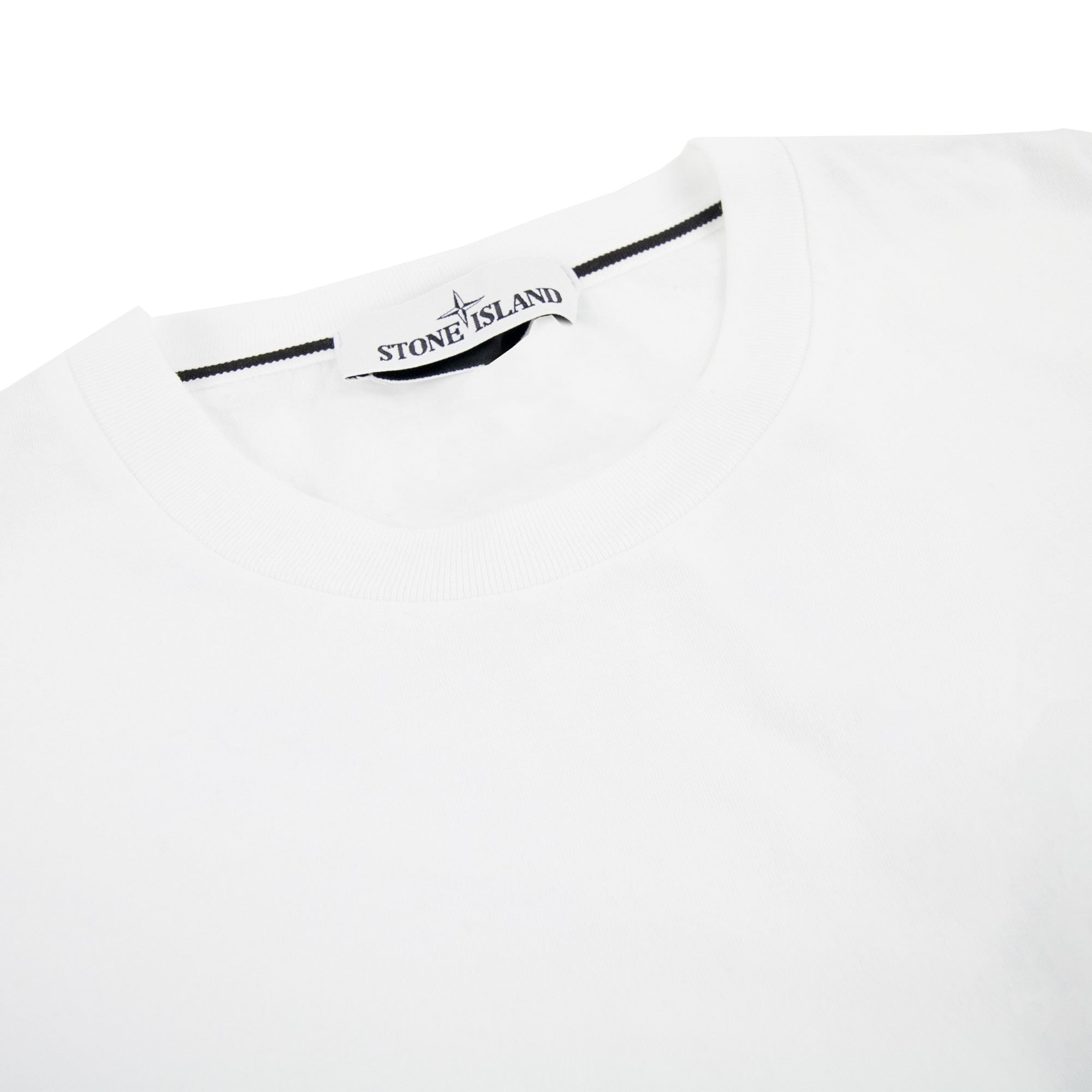 Stone Island Pocket Logo T Shirt White V0001