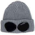 Cp Company Extra Fine Merino Wool Goggle Beanie Dark Grey 917