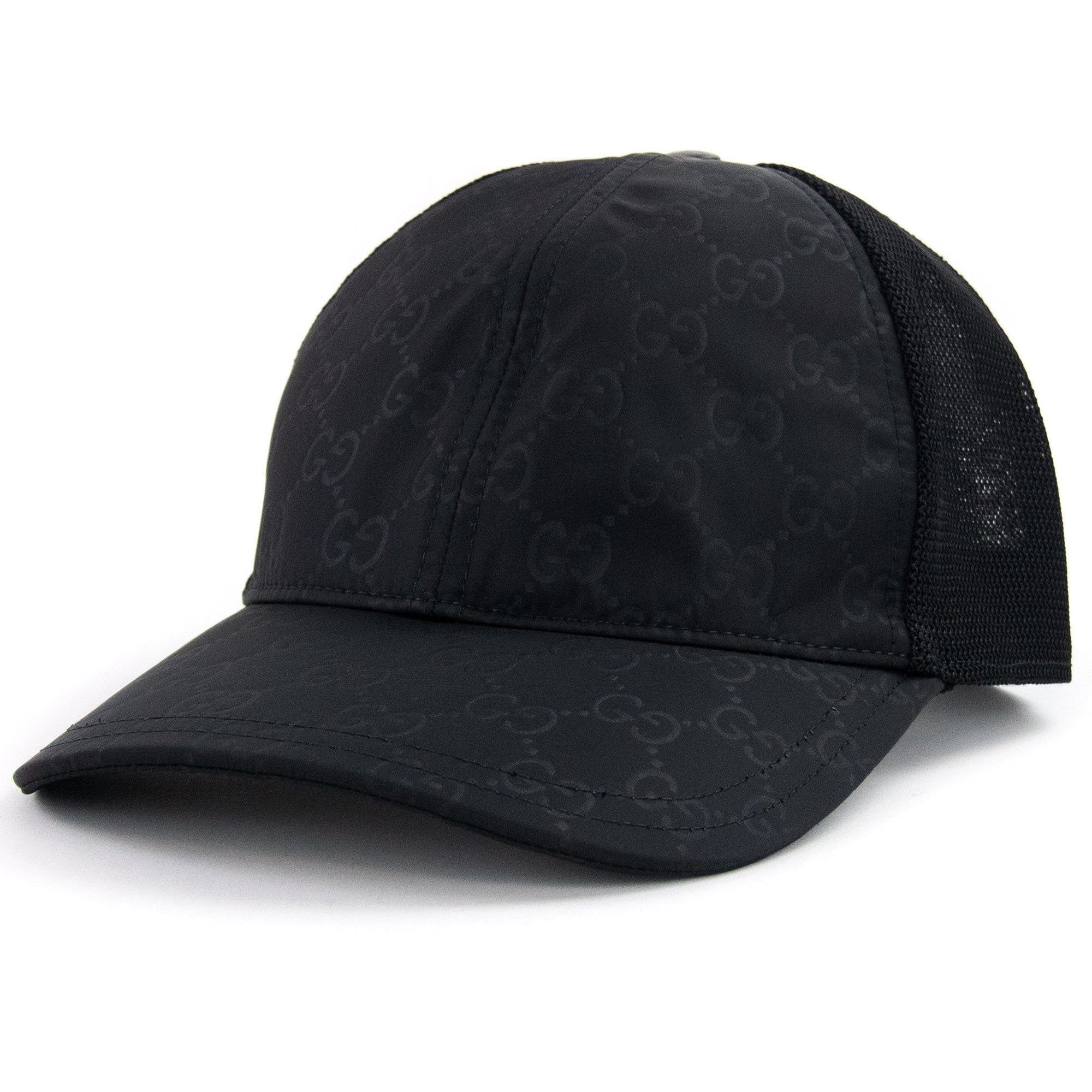Gucci Monogram Mesh Cap Black