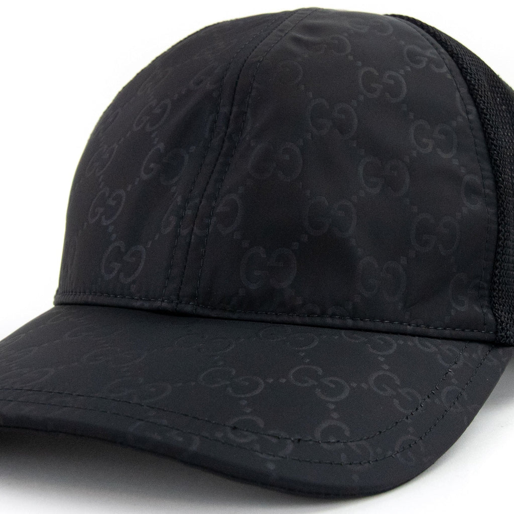 Gucci Monogram Mesh Cap Black