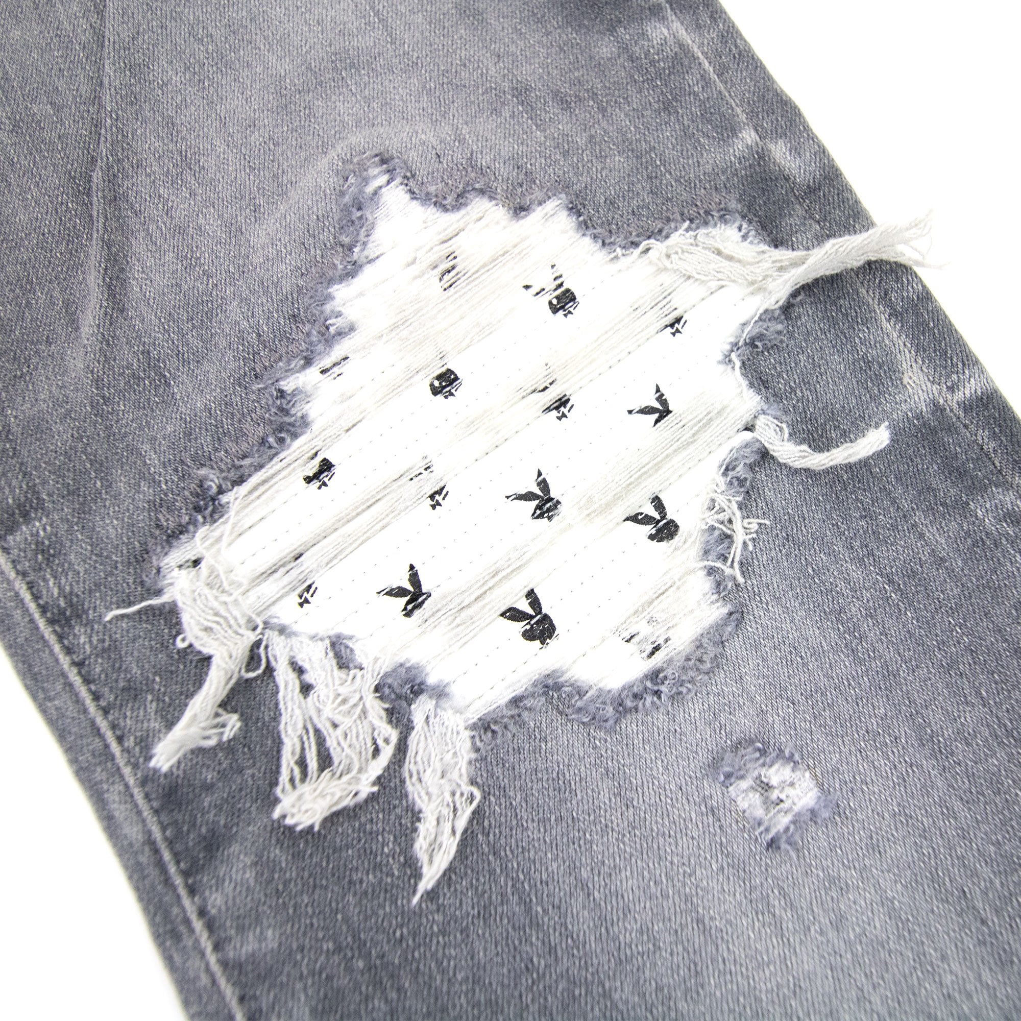 Amiri Mx1 Leather Playboy Jean Grey