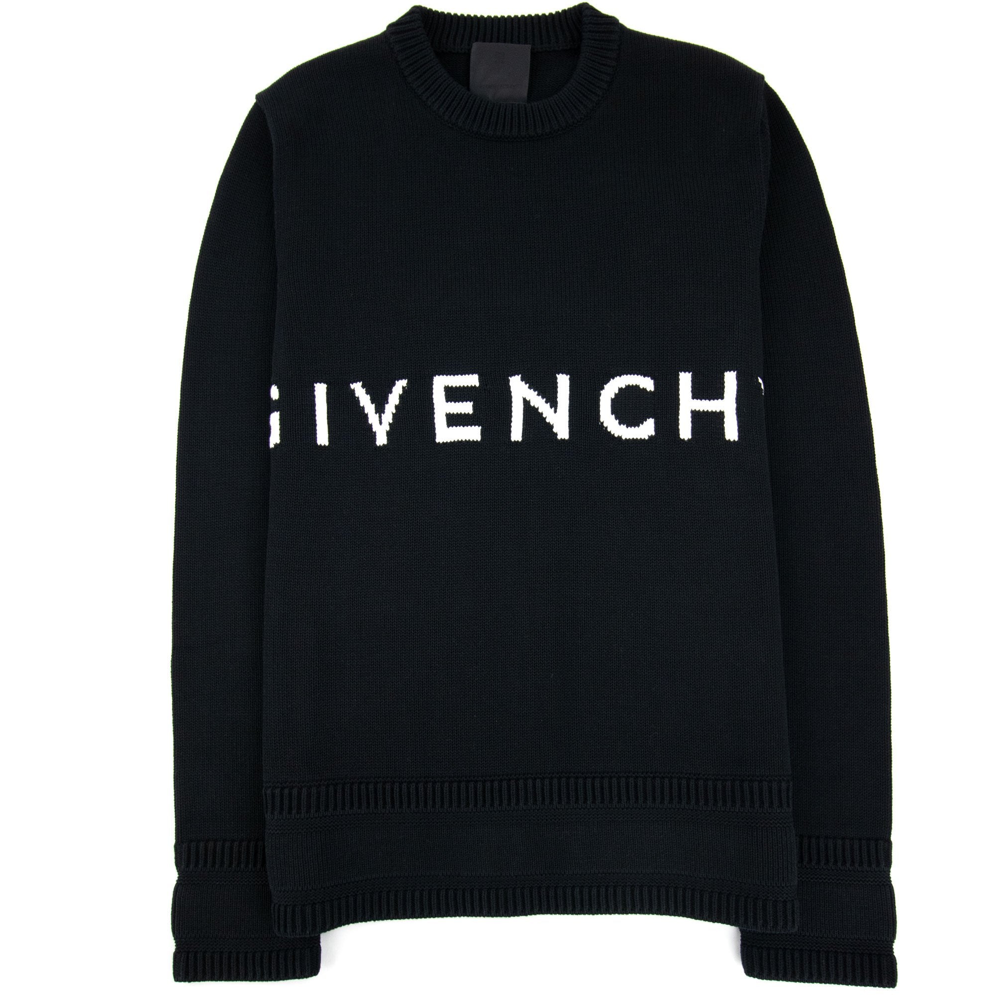 Givenchy 4G Cotton Knit Sweater Black