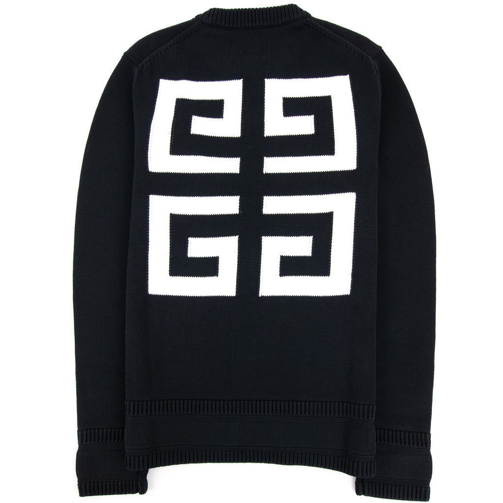 Givenchy 4G Cotton Knit Sweater Black