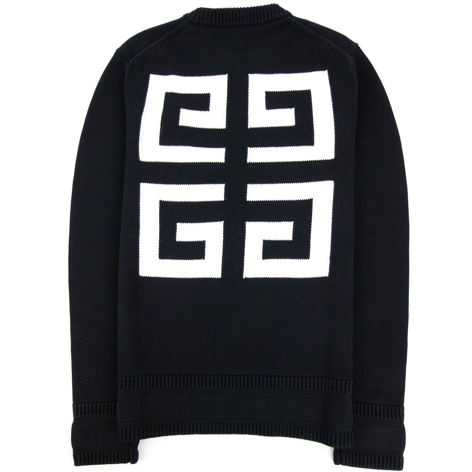 Givenchy 4G Cotton Knit Sweater Black