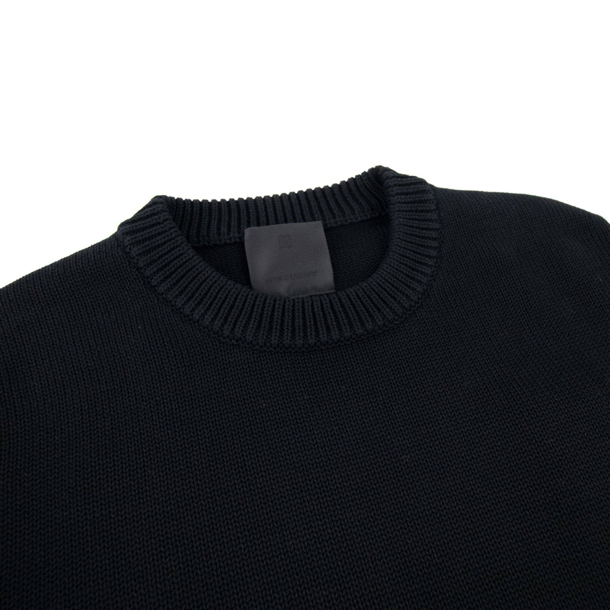 Givenchy 4G Cotton Knit Sweater Black