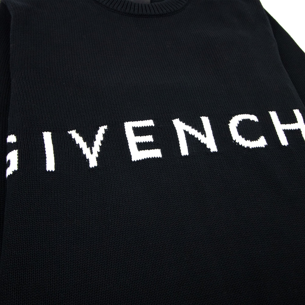 Givenchy 4G Cotton Knit Sweater Black