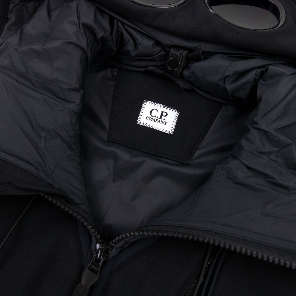 Cp Company Shell Mixed Goggle Gilet Black 999